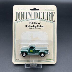 John Deere 1950 Chevy Dealership Pickup 1/64 Scale Ertl #5936 New Old Stock